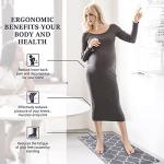 WISELIFE Kitchen Mat and Rugs Cushioned Anti-Fatigue,17.3"x 28",Non Slip Waterproof Ergonomic Comfort Mat for Kitchen, Floor Home, Office, Sink, Laundry, Grey