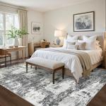 Large Abstract Washable Area Rug 8x10