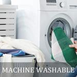 uxcell Buffalo Check Rug,Plaid Outdoor Rug,Layered Door Mat,Cotton Gingham Rugs,Floor Mat for Front Porch/Runner/Bedroom/Kitchen/Farmhouse 35"x24" Green & White