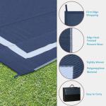 Ogrmar 5x8 FT Reversible Mats, Outdoor Rug for Patio Clearance, Waterproof Carpet, Plastic Straw Rug for Indoor Outdoor, Floor Mat&Rug for RV Porch Camping Backyard Deck Balcony Beach Trailer (Blue)