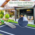 Ogrmar 5x8 FT Reversible Mats, Outdoor Rug for Patio Clearance, Waterproof Carpet, Plastic Straw Rug for Indoor Outdoor, Floor Mat&Rug for RV Porch Camping Backyard Deck Balcony Beach Trailer (Blue)