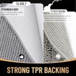 OLANLY Thick Bathroom Rugs 30x20, Extra Soft Absorbent Chenille Bath Rugs, Rubber Backing, Machine Wash Dry, Bath Mats for Bathroom Floor, Tub and Shower, Home Decor Accessories, Grey