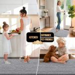 OLANLY Thick Bathroom Rugs 30x20, Extra Soft Absorbent Chenille Bath Rugs, Rubber Backing, Machine Wash Dry, Bath Mats for Bathroom Floor, Tub and Shower, Home Decor Accessories, Grey