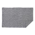 DII Woven Recycled Yarn Rag Rug Collection Miniature Diamonds, 2x3', Gray