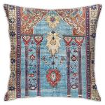 Kaleidee Antique Persian Silk Rug Print 11 Throw Pillow Covers Soft Velvet Decorative Case Cushion Cover for Home Decor Living Room Bed Couch Car 18x18 Inch