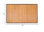 5' X 8' Floor Carpet, Bamboo Area Rug Floor Carpet Natural Bamboo Non-Slip Roll Runner Indoor Outdoor for Bathroom, Kitchen, Garden (60” x 96”)