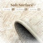 Beige 8x10 Washable Moroccan Geometric Rug