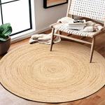Rug Area Rugs Natural Jute 4' Round for Livingroom Bedroom Washable Reversible RagRug Braided Carpet Farmhouse Kitchen Indoor Outdoor Area Runner Mat for Hallway, Entryway,Garage, Patio