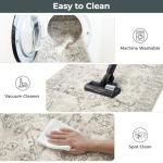 GRANNY SAYS Boho Kitchen Rug Sets of 3, Non Slip Washable Faux Wool Kitchen Mats for Floor, Thick Soft Anti-Fatigue Comfort Standing Mat Runner Rugs for Hallway Laundry Room, Beige