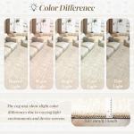 Beige 8x10 Washable Moroccan Geometric Rug