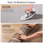 Tangsoo Rainbow Easy Jute Rug,2x3 Washable Small Area Outdoor Rug for Entryway Non-Slip Thin Black Throw Mat Modern Farmhouse Indoor Carpet for Entrance Kitchen Entry Front Porch