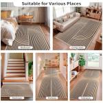 Tangsoo Rainbow Easy Jute Rug,2x3 Washable Small Area Outdoor Rug for Entryway Non-Slip Thin Black Throw Mat Modern Farmhouse Indoor Carpet for Entrance Kitchen Entry Front Porch