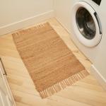 KIBAGA Beautiful Jute Rug for Your Home - This Natural 2x3 ft Hand Woven Rug Fits Perfectly Into Your Entry Area, Kitchen Or Living Room - Modern Braided Mat Enhances Any Boho/Farmhouse Decor