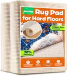 Jorvila Non-Slip Rug Pad Gripper 2x10 Feet, Anti Skid Mat for Kitchen Hallway Runner Rug, Keep Rugs in Position and Safe, Thick Cushioned Carpet Pad for Hardwood Floors Protection