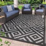 GENIMO 5'x8' Waterproof Outdoor Patio Rug