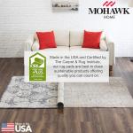 Mohawk Home Non Slip Rug Pad 1/4" Thick Felt + Latex Rubber Gripper - Dual Surface Cushion for Hardwood, Carpet, Tile Floors, Made in USA - 4' x 6' (Rectangular)
