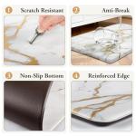 StepLively Kitchen Rugs and Mats, 2-Pack Low Profile Slip Resistant Kitchen Mats for Floor, in Front of Sink and Stove-17.3"*30"+17.3"*47"