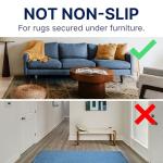 RUGPADUSA - Basics - 8' Square - 1/4" Thick - 100% Felt - Protective Cushioning Rug Pad - Safe for All Floors and Finishes Including Hardwoods