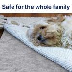 RUGPADUSA - Basics - 8' Square - 1/4" Thick - 100% Felt - Protective Cushioning Rug Pad - Safe for All Floors and Finishes Including Hardwoods