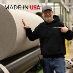 RUGPADUSA - Basics - 8' Square - 1/4" Thick - 100% Felt - Protective Cushioning Rug Pad - Safe for All Floors and Finishes Including Hardwoods