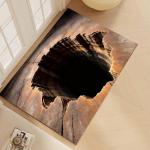 Bottomless 3D Optical Illusion Rug Hole, Floor Rugs That Looks Like A Hole, Front Door Mat Indoor Outdoor Entrance, Non-Slip Doormat for Bedroom, Living Room, Porch, Patio Porch Entryway (40x60cm)