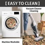 Bardic Leopard Skin Half Round Front Porch Door Mat, Animal Tiger Print Semicircular Non-Slip Floor Mat Entry Area Rug for Indoor Outdoor