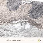 Molesun Cute Cat Bath Mat, Plush Microfiber Bathroom Rug Water Absorbent Bath Rug Non-Slip Soft Shower Rug Thick Shaggy Animal Floor Mats, Machine Washable, Cat, 18" x 30"