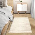 Aoyaomi Moroccan Area Rug 2x3 - Washable Distressed Entryway Rug Non-Slip Small Rug, Soft Low-Pile Geometric Farmhouse Indoor Door Mat Floor Carpet for Entrance Bedroom Kitchen(2'x3',Ivory Beige)