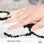 Molesun Cute Cat Bath Mat, Plush Microfiber Bathroom Rug Water Absorbent Bath Rug Non-Slip Soft Shower Rug Thick Shaggy Animal Floor Mats, Machine Washable, Cat, 18" x 30"