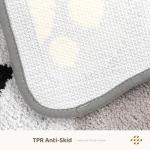 Molesun Cute Cat Bath Mat, Plush Microfiber Bathroom Rug Water Absorbent Bath Rug Non-Slip Soft Shower Rug Thick Shaggy Animal Floor Mats, Machine Washable, Cat, 18" x 30"