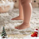 Ophanie Area Rugs for Bedroom, Christmas Upgrade Non-Slip Ivory Fluffy Soft Shag Living Room Carpet, Indoor Floor 4x6 Fuzzy Shaggy Living Room Plush Nursery Rug for Kids Home Dorm Decor Aesthetic