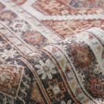 2x6 Runner Rug Kitchen Washable: Oriental Indoor Hallway Runners with Non Slip Backing Floor Mat for Entryway Door Low Pile Thin Carpet for Bedroom Bathroom Living Room Bedside Brick