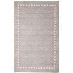 SAFAVIEH Area Rug 8x10 - Kids Collection - Large - Grey, Handmade Wool, Polka Dot Border Pattern, Ideal for Bedroom, Playroom, Nursery, Boys & Girls Room (SFK802F)