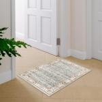 WITSHOCK 2x3 Washable Entry Area Rugs Doormat: Non Slip Rubber Backing Carpet - Low Pile for Kitchen Door Mat Indoor Entrance - Stain & Fade Resistant for Pet & Kids Friendly (Light Blue)