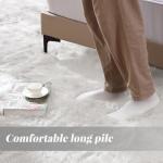 ORINOVA White Faux Sheepskin Fur Machine Washable Runner Area Rugs for Bedroom Living Room 2x6 Shag Rugs for Hallways Room Décor