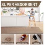 YDKGL Kitchen Rugs and Mats Non Slip Washable, Absorbent Runner Rugs for Kitchen, Front of Sink, Kitchen Mats for Floor，Easy to Clean and Maintain Kitchen Floor mat(Brown, 17"x30")