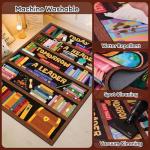 Classroom Library Rug, Reading Rug for Classroom Library, Carpet for Study Room, Non-Slip Rubber Bottom Low Pile Fade Resistant, Full Size 2x3 3x5 4x6 5x7 6x9 Ft S01