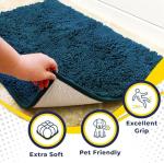 Muddy Mat® | Super Absorbent Door Mat Indoor, Microfiber Quick Dry Chenille Entryway Rug, Non-Slip Front Door Mat, Indoor Mats for Entryway, Machine Washable Pet Rug, Atlantic Blue 28"x18"