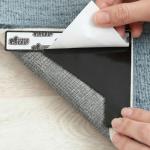 GORILLA GRIP Extra Wide Dual Sided Rug Gripper Pads, Holds Carpet in Place on Hardwood Floors and Tile, Removable Reusable Sticky Corner Grippers, Universal Fit Floor Pad for Under Area Rugs, 4 Pack