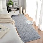 Chicrug Soft Runner Rugs for Bedroom Living Room Plush Fluffy Rug 2x6 Feet