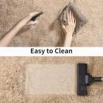 Ailyei Soft Runner Rugs for Bedroom Hallways, 2x6 Beige Fluffy Shag Throw Area Rug Non Slip for Bedside Dorm, Long Shaggy Furry Carpet for Nursery Living Room