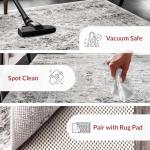 Nuloom Madisson Grey/Ivory, 4' x 6', Vintage Medallion, Recycled Materials, Soft and Cozy, High Traffic, Stain Resistant, Easy Clean, Durable Area Rug for Bedroom, Living Room, Dining, Entryway