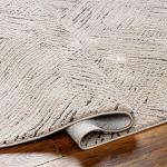 Hauteloom Aldis Recycled Material Area Rug - Bohemian Neutral Farmhouse - Beige, Cream, Gray - 6'3" x 9'