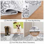 HEBE Hallway Runner Rug 2'x6' Washable Vintage Kitchen Rugs Non Slip Laundry Rug Runner Distressed Boho Floor Carpet Runners for Hallways Entryway Laundry Room Kitchen Bathroom