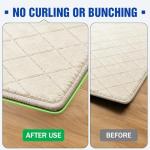 Songrey Rug Tape Rug Corner Grippers 8PCS, Reusable Double-Sided Carpet Tape to Hold Area Rugs Down, Non Slip Rug Pads Gripper for Hardwood Floors No Damage