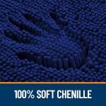 OLANLY Bathroom Rugs 59x24, Extra Soft Absorbent Chenille Bath Rugs, Rubber Backing Quick Dry, Machine Washable Bath Mats for Bathroom Floor, Tub and Shower, Home Decor Accessories, Navy