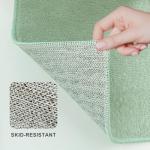 Bilimili Bath Mat-Non-Slip Bathroom Floor Mats-Absorbent Quick Dry Low Pile Bathroom Rugs Fit Under Door-Bath Rug for Sink,Bathtub,Shower Room,17"×24",Sage Green