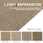 KOZYFLY Boho Runners for Hallways 2x6 ft Washable Kitchen Runner Non Slip Rubber Backed Hall Runners Cotton Entryway Runner Rugs Floor Carpet for Indoor Backdoor Bedroom Kitchen, Tan/Orange/Brown