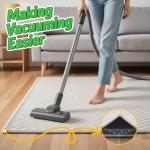 Songrey Rug Tape Rug Corner Grippers 8PCS, Reusable Double-Sided Carpet Tape to Hold Area Rugs Down, Non Slip Rug Pads Gripper for Hardwood Floors No Damage