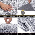 Vaukki Hallway Runner Rug, Vintage Shaggy Soft Laundry Rug 2' x 6', Non Slip Boho Entryway Runner Mat, Grey Washable Farmhouse Kitchen Area Carpet Runner for Bathroom, Entryway and Bedroom